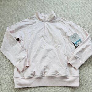 Athleta girl all day 1/4 zip pink Sweatshirt